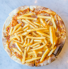 French fries Pizza