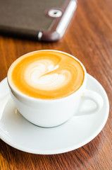 Latte coffee