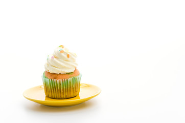 Cupcakes isolated on white background