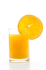 Orange juice glass
