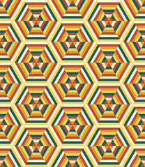 Fototapeta na wymiar Seamless hexagonal pattern