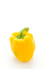 Yellow pepper isolated on white
