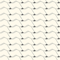 abstract line and curve seamless pattern