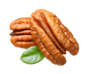 Pecan nuts isolated