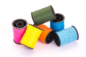 Many colorful threads