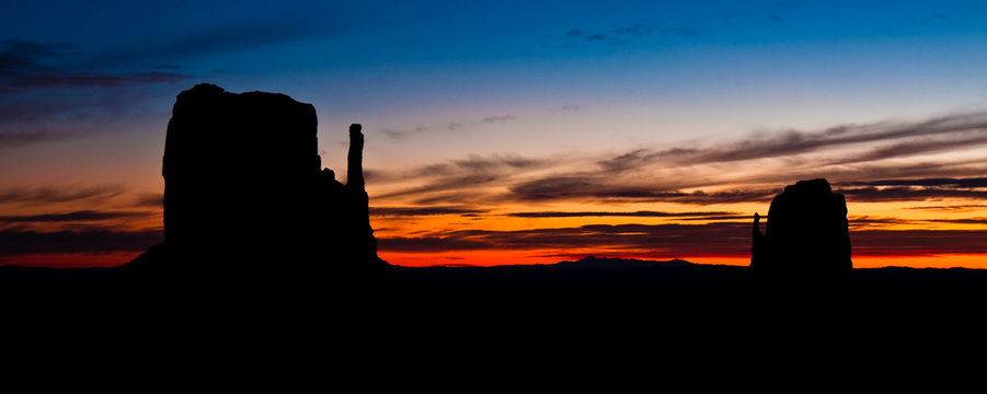 The Mittens at Sunrise in Monument Valley