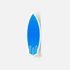 realistic design element: surfing
