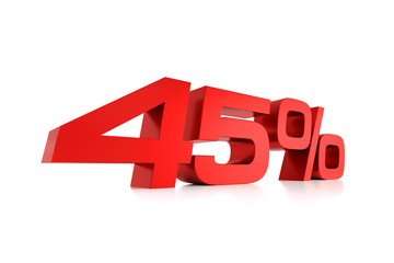 Serie Prozente - 45 Prozent