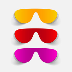 realistic design element: sunglasses