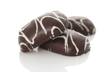 biscuits with fruit forward to chocolate glaze