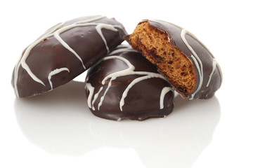 biscuits with fruit forward to chocolate glaze