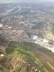 Fototapeta premium luftaufnahme einer Stadt in Deutschland