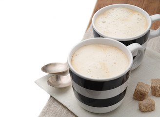 Cup of coffee with brown sugar