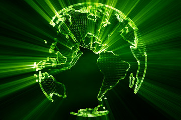 Shining Earth in Green