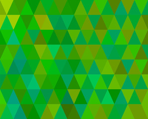 Retro Green Mosaic Tiles Pattern