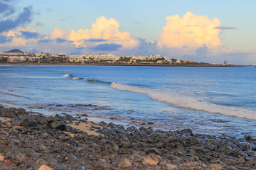 Lanzarote beach on Spanish Canary Island