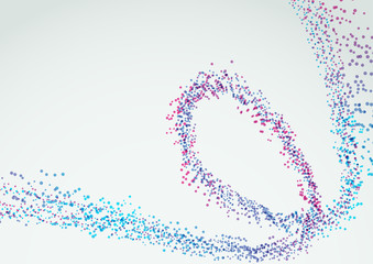 Bright colorful wave stream background