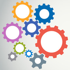 Gear modeling abstract background