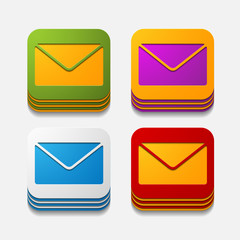 square button: newsletter