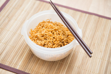 Noodle with chopsticks
