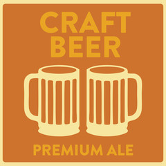 Retro Craft Beer Ale