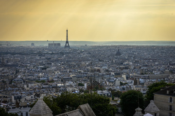 Aerial View of Paris from Sacre-Cœur