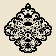 seamless wallpaper. damask pattern. flower background