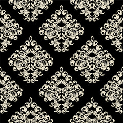 seamless wallpaper. damask pattern. flower background
