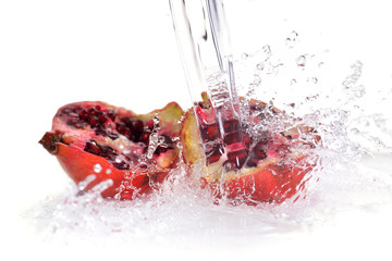 slices of  pomegranate