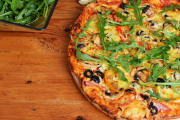baked pizza