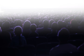 People sitting in an audience