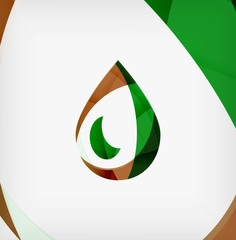 Corporate business flowing lines