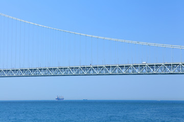 Fototapeta premium Akashi Kaikyo bridge in Japan