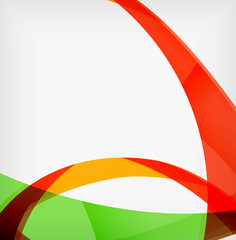 Corporate business flowing lines