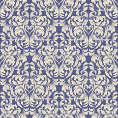 seamless wallpaper. damask pattern. flower background