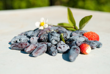 honeysuckle and strawberries