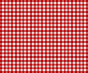Traditionelles Tischdeckenmuster in Hellgrau und Rot