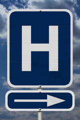 Fototapeta premium Hospital Sign