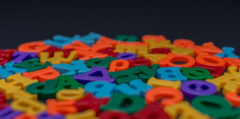 Letters of toy alphabet