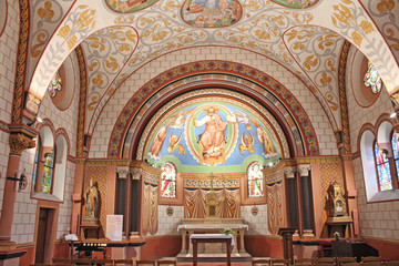 Fototapeta premium Alsace église d' Eguisheim
