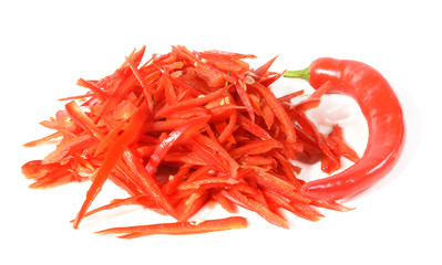 Chilli peppers isolated on a white background