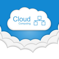 Cloud computing concept.