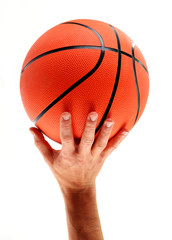 Basketball isolated on white background