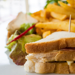 Sandwich with chicken