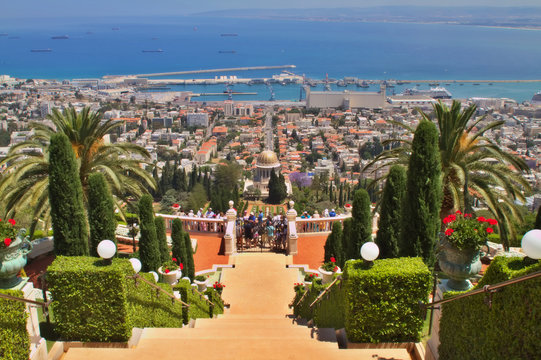 Bahai Gardens in Haifa Israel