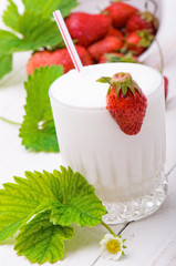 Strawberry milkshake