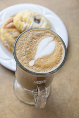 Latte and Danishes