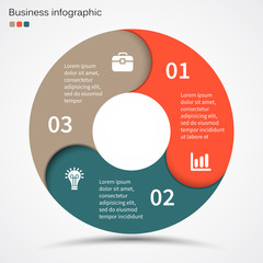 Modern vector info graphic for business project