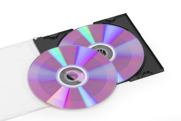 Fototapeta premium CD on the white background