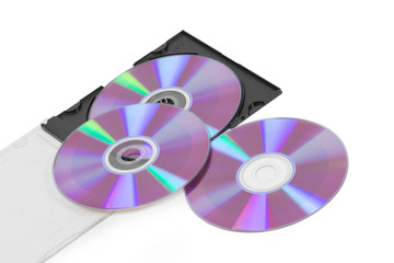 CD on the white background